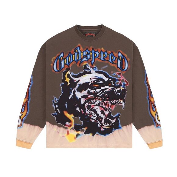 Godspeed Long Sleeve Shirt Off the Leash Mens Brown OFF-THE-LEASH-LS